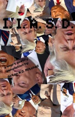 It Is A Sad Day- Free Collection By Axton N.O. Mitchell Cover image-collage of Donald Trump images upside-down