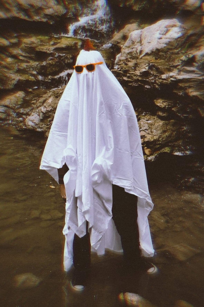 Axton Mitchell in the creek october 2019 Ghost photo shoot 