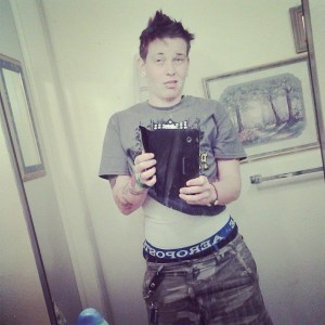 A man and his first chest binder