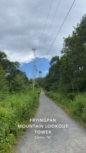The hill up to frying pan fire tower