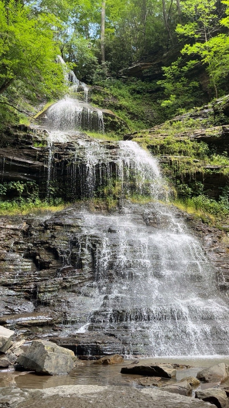 Cathedral Falls Gauley Bridge WV mid summer