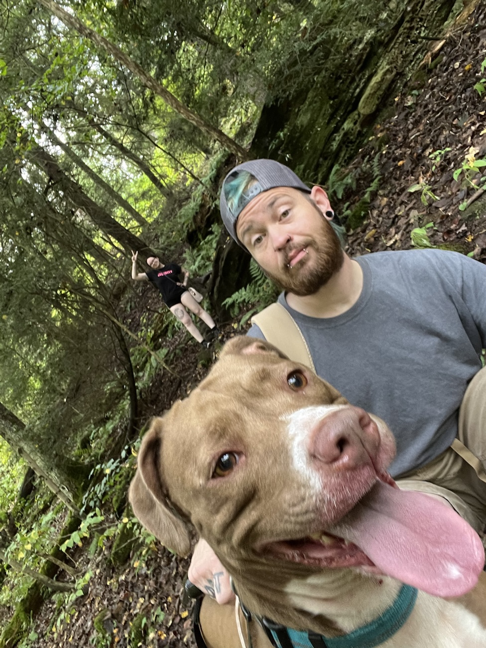 Axton, Luna, and Kylie at Mohican State Forrest