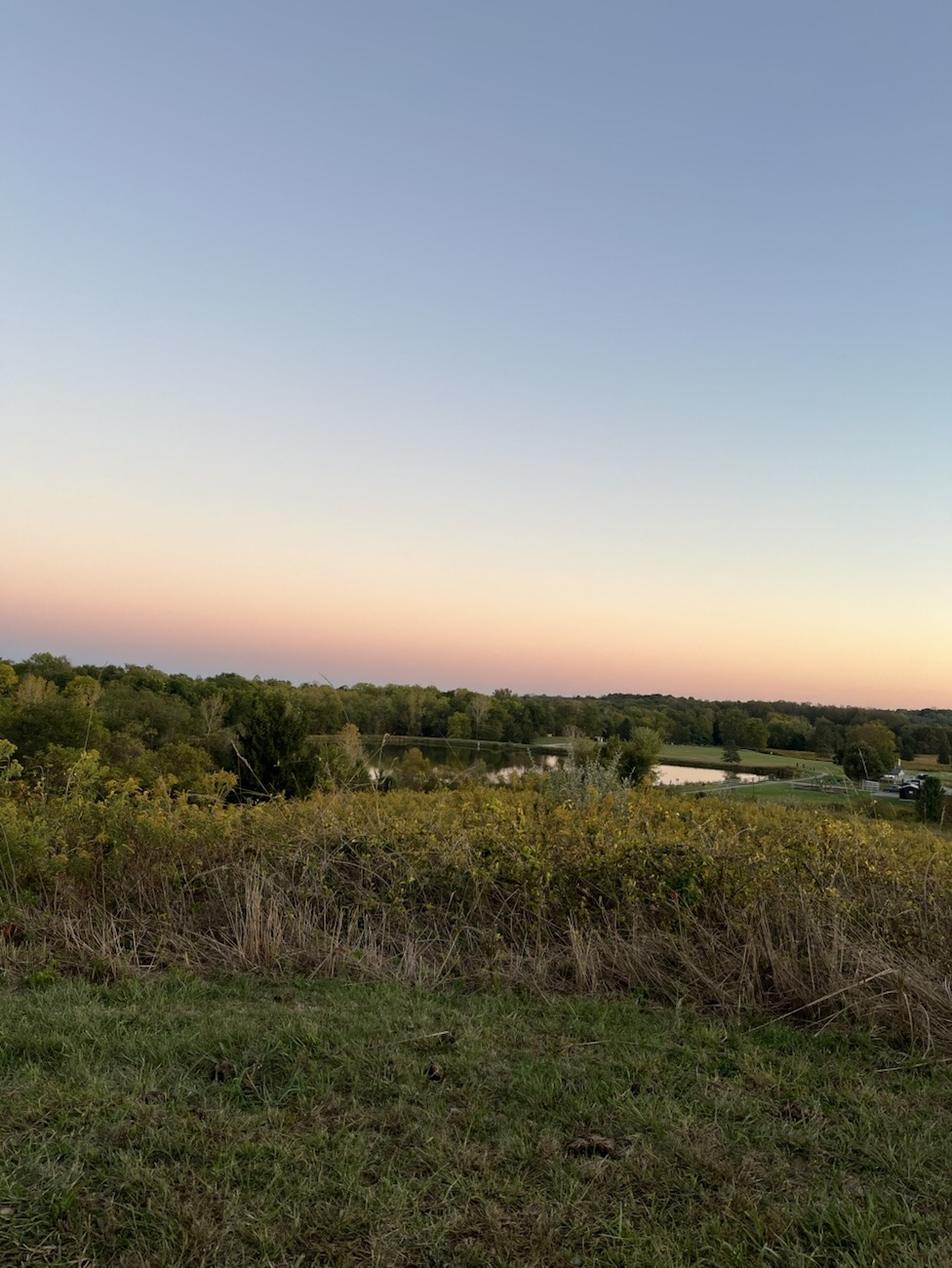 Sunset at Mirror Lake Overlook. Granville, Ohio