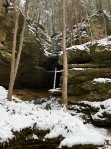 Caves, cliffs, rock walls, snow, and not one waterfall in sight. 