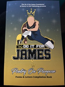 Do it for James yellow and blue book cover with basketball player wearing a crown 