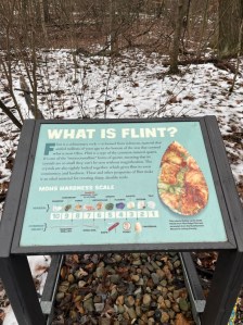One of the educational signs on the paved trail