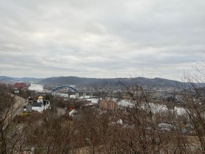 VIew of the Ohio River, Wheeling, and Parts of Belmont county Ohio from The Overlook in Wheeling, WV.