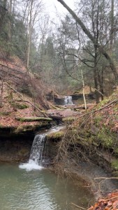 2 of three falls that flow into eachother in Monroe county Ohio  