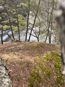View from ontop of the Black hand cliff back across at the Paved Trail 