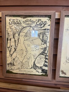 The troll that hatched an egg sign in Aullwood Audubon 